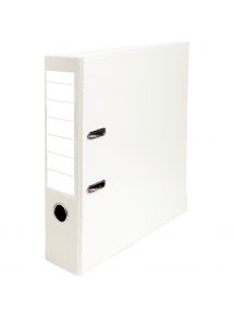 Classeur à levier économique pour format A4, dos 8 cm, blanc