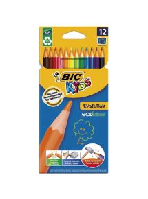 Crayon de couleur Evolution Bic Kids, pochette de 12
