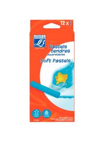 Pastel à tendre Lefranc Bourgeois, boîte de 12 couleurs assorties
