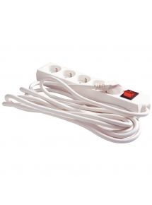 Bloc multiprises, 5 prises, 4m