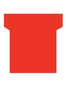 Paquet de 100 fiches planning indice 2 rouge