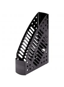 Porte-revues en polystyrène ajouré recyclé noir