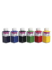 Encre indienne, 6 flacons de 100ml assortis