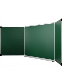 Tableau tryptique émaillé 120x400cm, vert