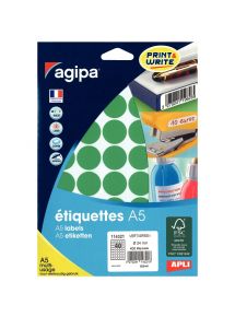 Etui de 400 pastilles de couleur diamètre 24mm vert