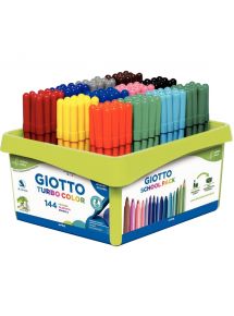 Feutre de coloriage Turbo Color pointe moyenne, schoolpack de 144