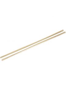 Lot de 20 baguettes rondes diamètres 3 et 5 mm, longueur 91 cm