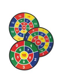 Sachet de 3 cibles diamètre 45cm avec 9 balles