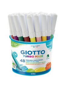 Feutre de coloriage Turbo Maxi pointe large, pot de 48