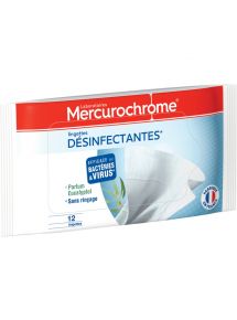 Etui de 12 lingettes désinfectantes