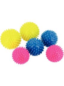 Lot de 6 balles hérissons diamètres 6, 7 et 8 cm