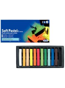 Pastel tendre Mungyo, boîte de 12 couleurs assorties