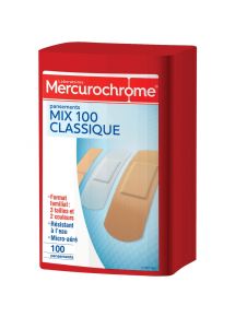 Boite de 100 pansements mix classique
