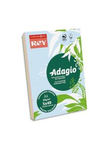 Papier A4 80g, assortis pastels et vifs, ramette de 200 feuilles