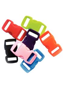 Paquet de 100 clips en plastique coloris assortis