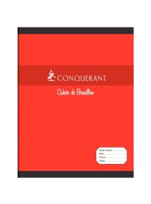 Lot de 20 cahiers de brouillon 48 pages 17x22 cm