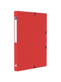 Boîte de classement Memphis polypro 24x32cm, dos de 2,5cm, rouge