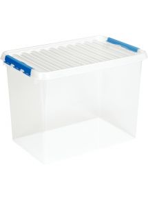 Boite de rangement QLINE 72L transparente