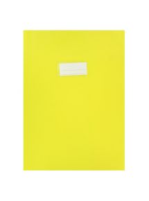 Paquet de 10 protège-cahiers en PVC 21/100ème, pour format A4, jaune