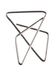 Attache géante en acier nickelé 30x40mm, boîte de 100