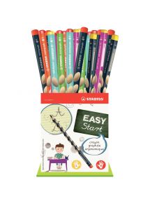 Crayon graphite Easygraph mine HB de 3,15mm, pot de 36 crayons (30 droitiers + 6 gauchers)