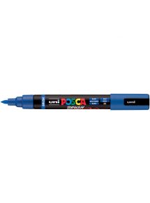 Marqueur Posca pointe moyenne Brush bleu foncé