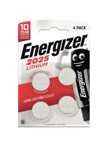 Blister de 4 piles lithium 3V CR2025 ENERGIZER