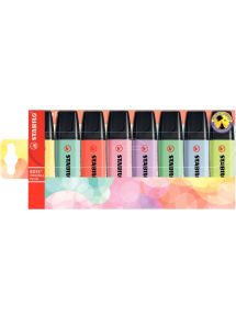 Pochette de 8 surligneurs Boss pastels assortis