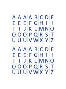 Gommettes alphabet écriture et couleurs assorties, sachet de 20 feuilles