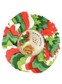 Kit de 532 pièces de décorations de Noël en mousse de caoutchouc