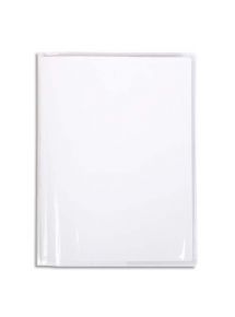 Protège-cahier 17x22cm, PVC cristal lisse, incolore 20/100e