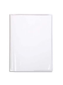 Protège-cahier 17x22cm, PVC cristal lisse, incolore 20/100e