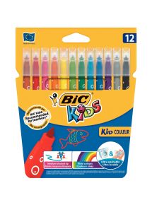 Lot de 12 pochettes de 12 feutres Kid Couleur dont 2 gratuites