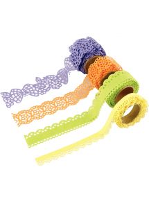 Lot de 4 rouleaux de ruban papier adhésif thème  papillon