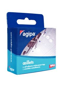 Boîte distributrice de 200 œillets transparents, diamètre 13 mm