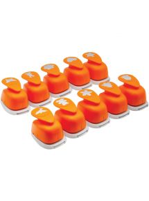 Valisette de 10 perforateurs déco grand modèle assortis dont 1 gratuit