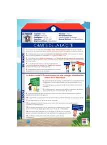 Poster pédagogique, la laïcité
