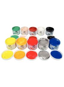 Lot de 10 pots de 225 ml de gouache aux doigts TACTIL'COLOR