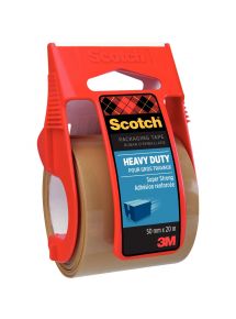 Rouleau adhésif en polypropylène havane 48mm x 20m avec dévidoir