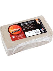 Pain de 5 kg argile naturelle à modeler durci dur coloris blanche
