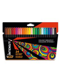 Feutre de coloriage pointe fine Intensity Classique, pochette de 24