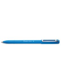 Stylo bille pointe fine iZee Pentel, écriture 1mm, bleu ciel