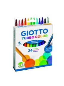 Feutre de coloriage Turbo Color pointe moyenne, pochette de 24