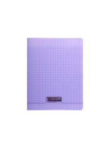 Cahier polypro 21x29,7cm, 192p, grands carreaux, violet