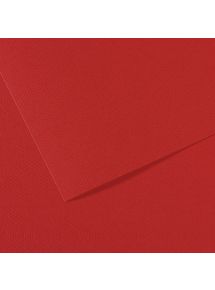 Feuille de papier dessin Canson 160g, format 50x65cm, rouge, lot de 10