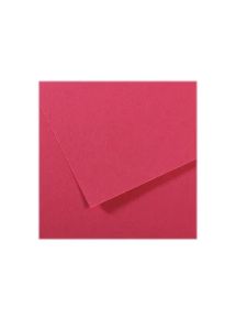 Feuille de papier dessin Canson 160g, format 50x65cm, framboise, lot de 10