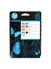 Cartouche HP jet d'encre 963, multipack noir et couleurs