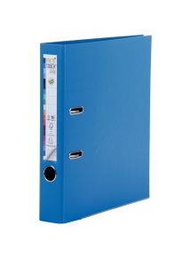 Classeur à levier PREM'TOUCH format A4+, dos 5 cm, bleu moyen