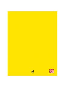 Cahier polypro 24x32cm, 48p, grands carreaux, jaune