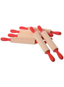 Lot de 6 rouleaux de modelage en bois